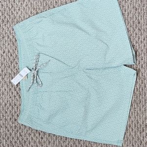 New J.Crew mens swim trunk 6" in seersucker size M